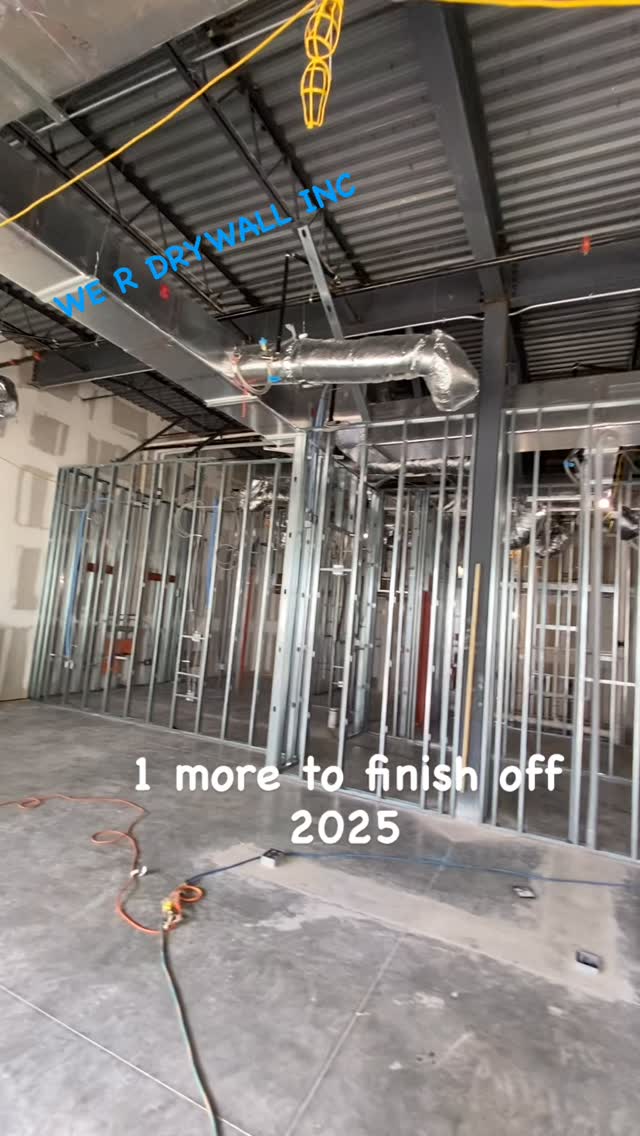 Commercial metal stud framing