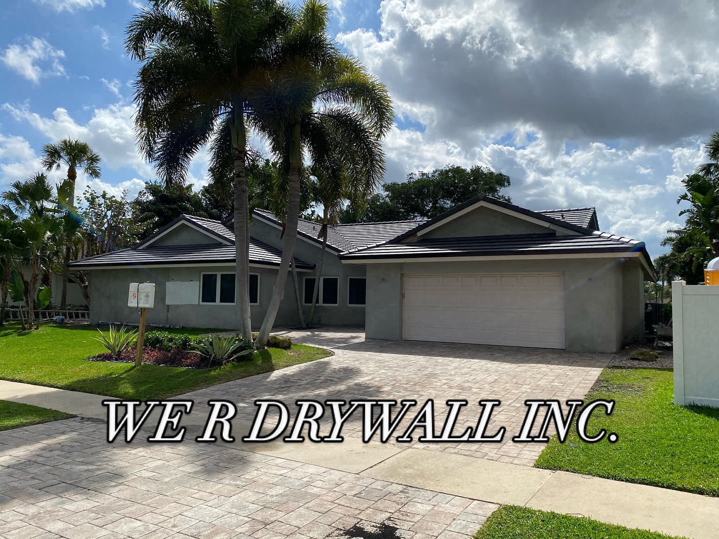 Completed luxury home exterior